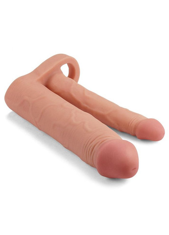 Насадка страпон на член для подвійного проникнення "6,25" The Ultra Soft Double" Lovetoy (302671045)