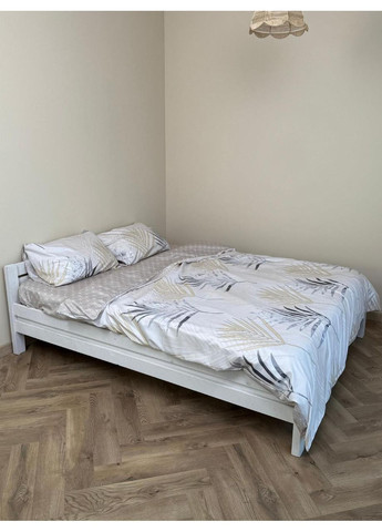 Постельное белье с резинкой Флора, сатин Полуторный размер, наволочки 70/70 No Brand (364220410)