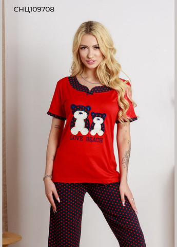 Прозрачный женский комплект футболка и капри. SNC