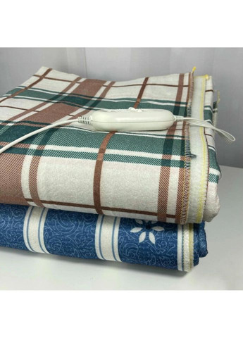 Электропростынь с двумя зонами 155x170 с цветным рисунком Турция байка 74692 Lux (317733342)