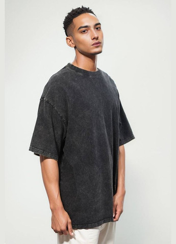 Футболка чоловіча/жіноча унісекс, чорний колір, американський ретро стиль, 100% бавовна, оверсайз, короткий рукав (розмір L) No Brand (322650846)