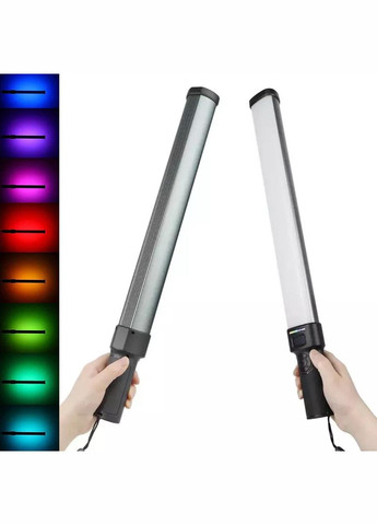Відеосвітло портативне RGB 30W Light Stick ZGRL 2000 з акумулятором 10000mAh і від мережі Лампа для зйомки 3000К-6500К Жезл Стік Selfie (317914222)