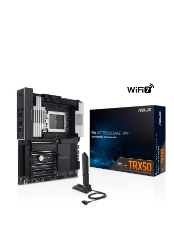 Материнська плата серверна PRO WS TRX50-SAGE WIFI sTR5 TRX50 4xDDR5 M.2 WiFi BT CEB Asus (340912339)