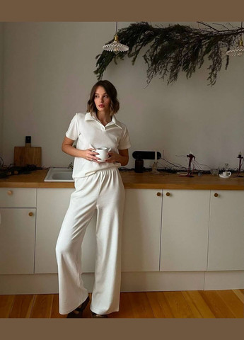 Молочна всесезон жіноча піжама молочна г1467.4030 No Brand