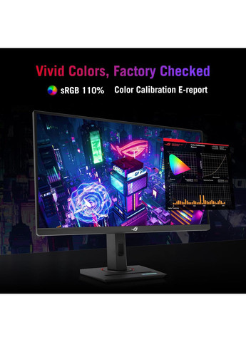 Монітор 24.5" ROG Strix XG259QNS 2xHDMI, DP, 2xUSB, Audio, IPS, 380Hz, 0.3ms, sRGB 110%, AdaptiveSync, Pivot, HDR400 Asus (372795050)