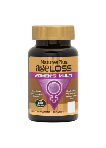 Витамины и минералы AgeLoss Womens Multi, 90 таблеток Natures Plus (293477234)