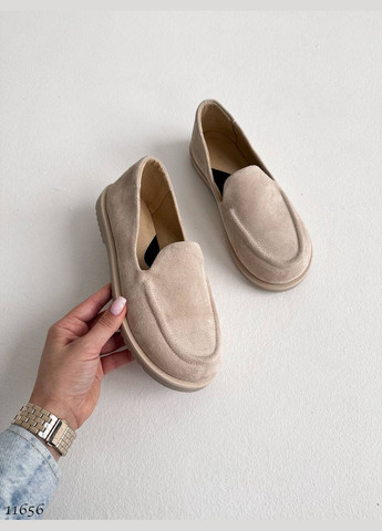 Женские лоферы | бежевые (330128560)