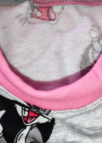 Комбінована всесезон піжама для дівчаток тепла з начосом лонгслів + брюки No Brand