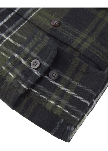 Комбинированная рубашка chevalier heron flannel shirt en october green checked No Brand