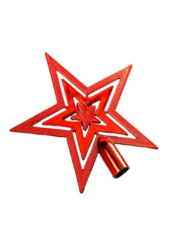 Верхушка на елку Звезда 18 см красный Jannet Зірка (311225964)
