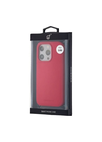 Чохол Jinduka Leather with MagSafe Red Case iPhone 15 Pro (297456179)