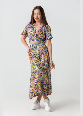 Зелёная блуза с узором женская td221280-k зеленый (2000990334794s) shop (2000990334794) No Brand