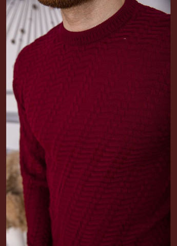 Бордовый зимний свитер мужской, цвет бордовый, Ager