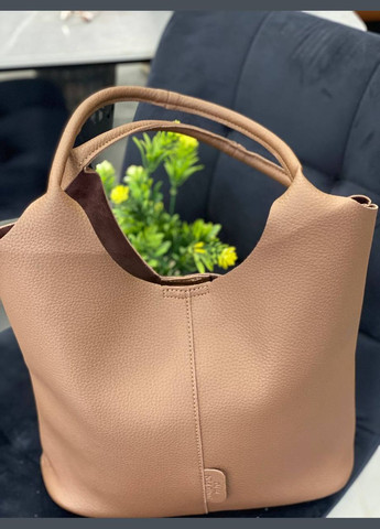 Жіноча сумка+гаманець із еко-шкіри кавового кольору 32234 Fashion (338187980)