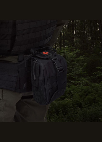 Аптечка увеличенная PRO (подсумок-органайзер). Cordura 1000. Черная Ukrarmor (329740555)