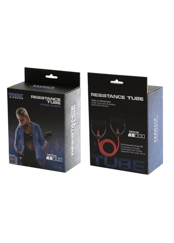 Эспандер трубчатый с ручками York 6-9кг, красный York Fitness (301865743)