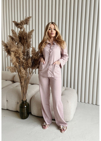 Рожева 3196 caroline штани жіночі домашні Komilfo