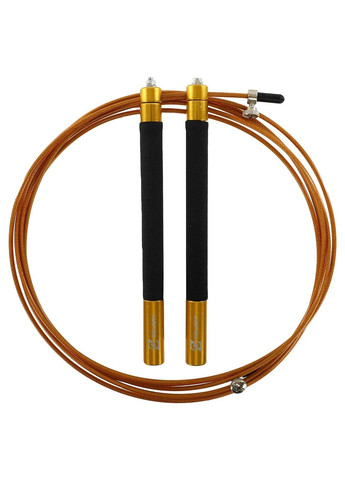 Скакалка профессиональная со стальным тросом скоростная с подшипниками. (l-3м, d-2,6мм, Золотой) (FI-5345_Золотой) Zelart (354703089)