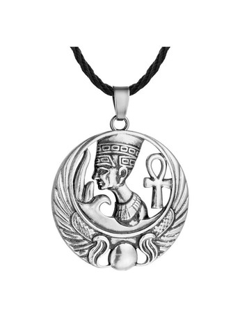 Кулон давньоєгипетської королеви Нефертіті підвіска талісман амулет зі сталі No Brand (351387479)