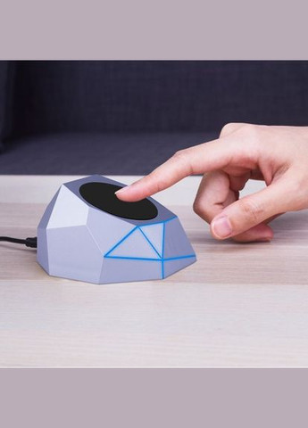 Бездротовий Зарядний Пристрій Geo Dock (Сріблястий З Синьою Led-Підсв) Xoopar (344449475)