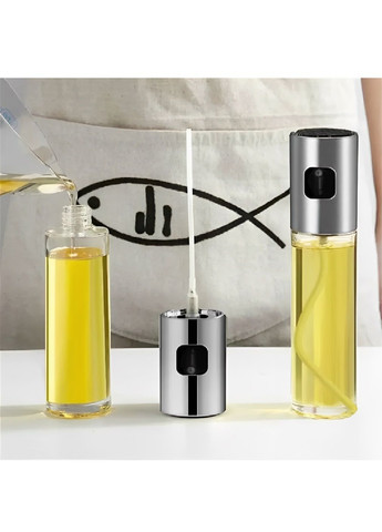 Комплект набор стеклянных бутылочек емкостей распылителей с мерной шкалой для масла уксуса 2 штуки 100 мл 18х4 см (480950-Prob) Unbranded (348781818)