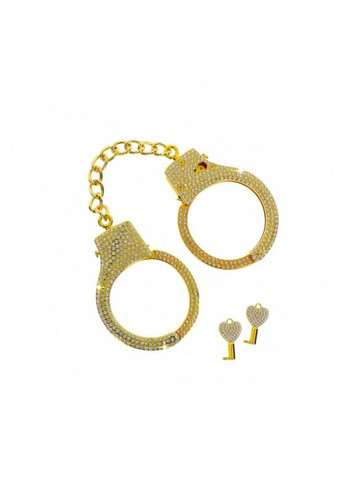 Наручники золоті оздоблені камінням Diamond Wrist Cuffs Gold Taboom (289784335)