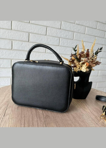 Стильна жіноча міні сумочка через плече Marc, каркасна сумка чорна біла Jacobs (362475467)