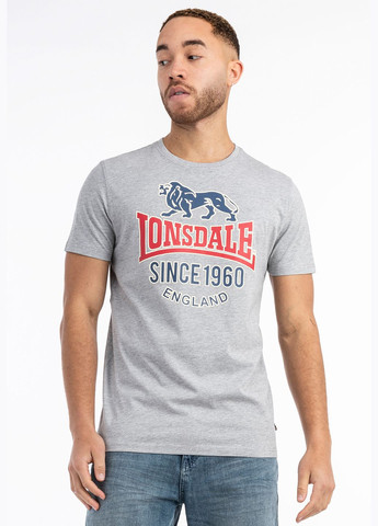 Сіра футболка Lonsdale Gonfirth