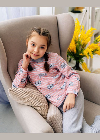 Рожева піжама для дівчинки (тепла) hc (h001-6076-024-5-1) No Brand