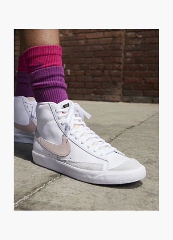 Кеды женские Blazer Mid 77 White CZ1055-118 Nike белые (335012803)