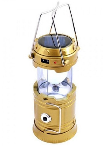 Фонарь аккумуляторный LED лампа JH-5800T с павербанком и солнечной панелью золотистий (1756375680) No Brand (335008809)