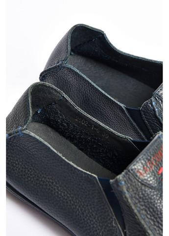 Синие кэжуал туфли мужские синего цвета Let's Shop без шнурков