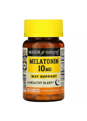 Melatonin 10 mg 60 Caplets Mason Natural (288050757)