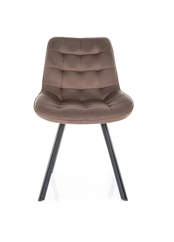Стілець MONTI VELVET чорний каркас/капучино BL.38 No Brand (391095780)