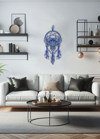 Декор в комнату, интерьерная картина на стену "Мудрая сова", стиль минимализм 60х28 см Woodyard (292113473)