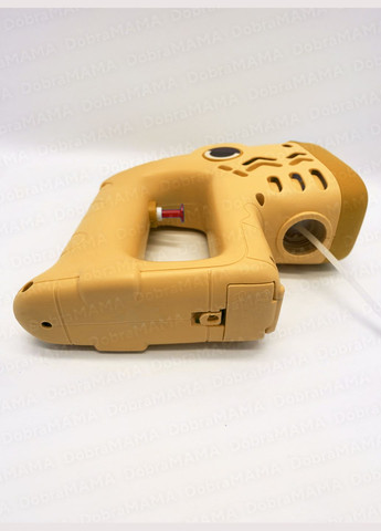 Пістолет для бульбашок дитячий генератор мильних бульбашок на батарейках з підсвічуванням розчином Зелений 73634 DobraMAMA (331647793)