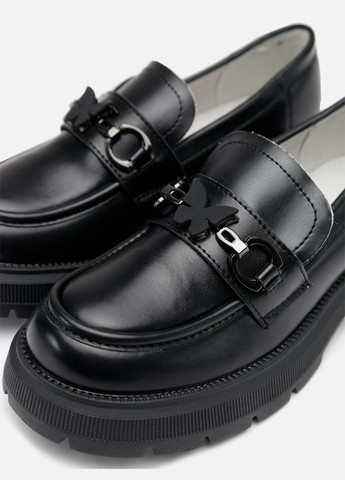 Черные туфли на плоской подошве для девочки цвет черный цб-00254851 Buddy Sheep