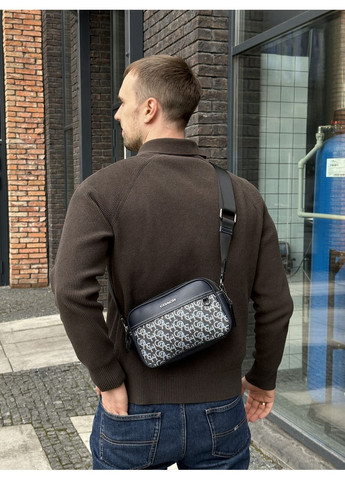 Сумка мужская Graham Crossbody With Monogram Print Blue No Brand (362488609)