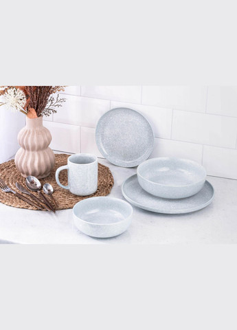 Тарелка суповая фарфоровая Loreto голубая 20 см 1150 мл (AR1020LB) Ardesto (337128297)