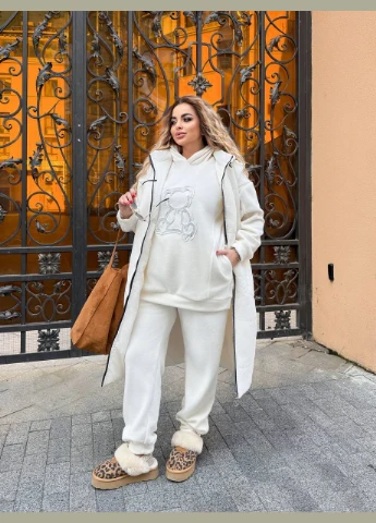 Жіночий костюм трійка подовжений жилет та спортивний костюм New Trend (305833672)