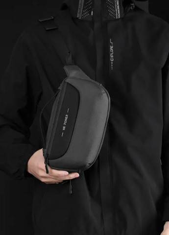 Универсальная мужская многофункциональная сумка Dark Gray Compact No Brand (283608396)