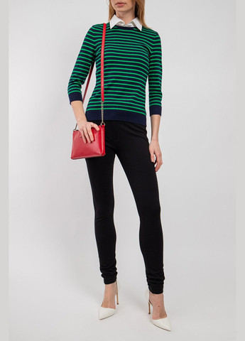 Сине-зеленый хлопковый джемпер со съемным воротником Ralph Lauren (332164575)