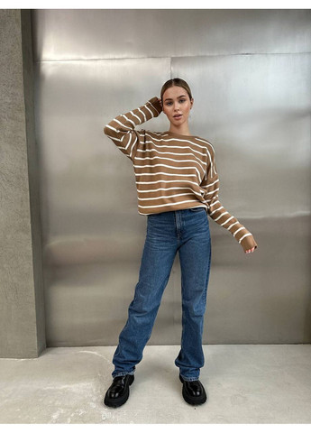 Бежевый женский свитер турция Osoblyva