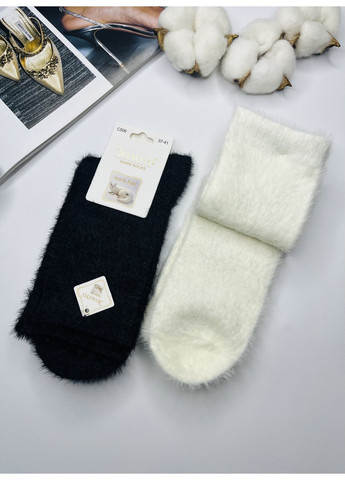 Комбіновані шкарпетки норкові теплі високі набір 2 пари Золото (369668265)