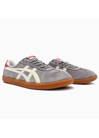 Серые летние кроссовки asics onitsuka tiger tokuten grey/beige асикс онитсука No Brand