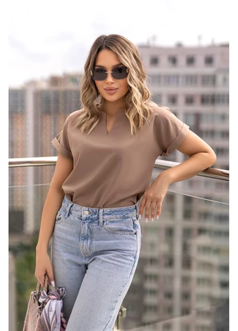 Коричнева блуза Fashion Girl