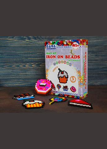 Набір для творчості "Магніти з термомозаїки" (TM-007) Солодощі УМНЯШКА (301791049)