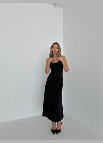 Черное праздничный платье No Brand однотонное