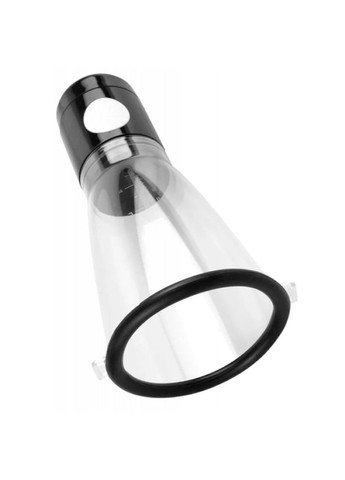 Вакуумна помпа для грудей Fetish Fantasy автоматична, прозоро-чорна Pipedream (347313024)