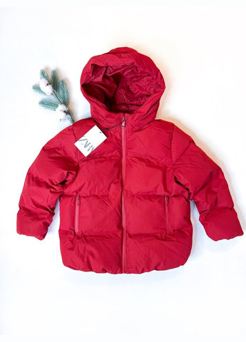 Червона демісезонна куртка 140 см червоний артикул л183 Zara